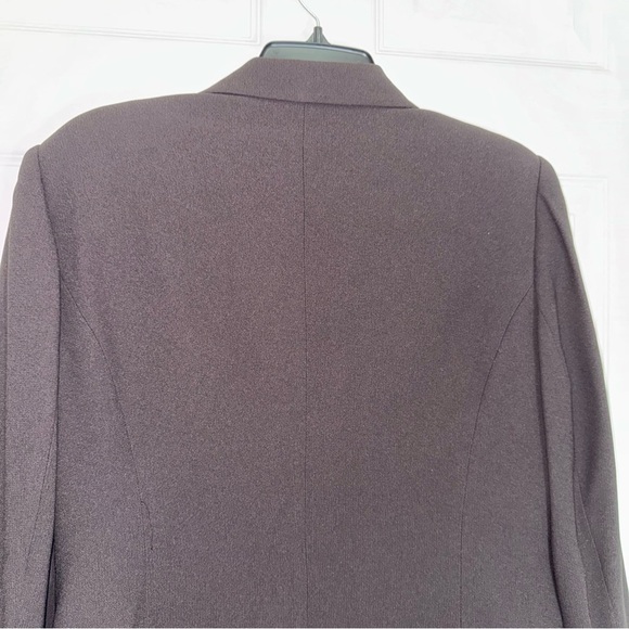 Black Tailored Blazer with Notched Lapels - Picture 6 of 11